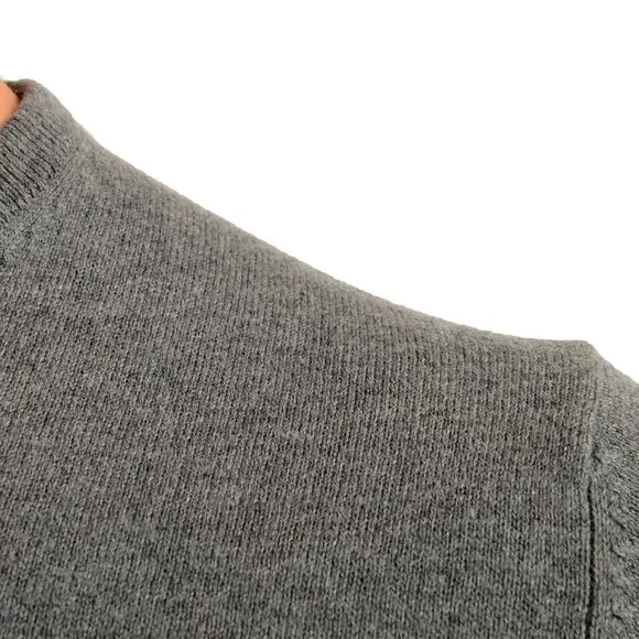 Pierre Balmain Men's Gray Wool Cashmere Crewneck Pullover Sweater